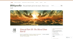 Desktop Screenshot of biblepaedia.wordpress.com