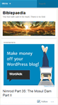 Mobile Screenshot of biblepaedia.wordpress.com