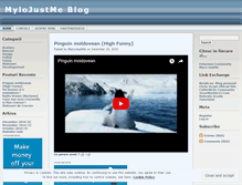 Tablet Screenshot of mylojustme.wordpress.com