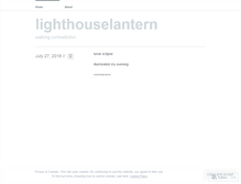 Tablet Screenshot of lighthouselantern.wordpress.com