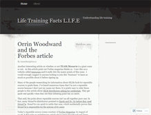 Tablet Screenshot of lifetrainingfacts.wordpress.com