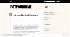 Desktop Screenshot of potpourrime.wordpress.com