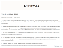 Tablet Screenshot of catholicvaria.wordpress.com