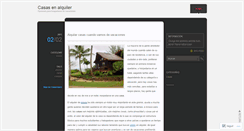 Desktop Screenshot of casasalquiler.wordpress.com