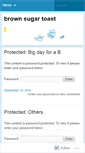 Mobile Screenshot of brownsugartoast.wordpress.com