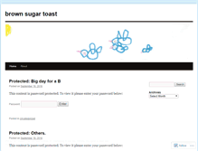 Tablet Screenshot of brownsugartoast.wordpress.com