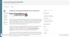 Desktop Screenshot of outsourcingpowerpoint.wordpress.com