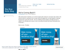 Tablet Screenshot of bigbluerock.wordpress.com