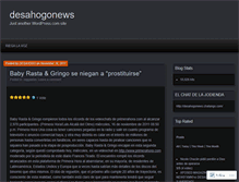 Tablet Screenshot of desahogonews.wordpress.com