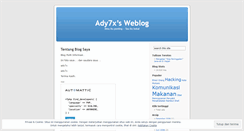 Desktop Screenshot of ady7x.wordpress.com