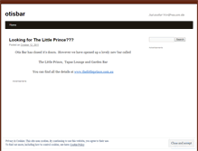 Tablet Screenshot of otisbar.wordpress.com