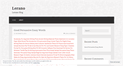Desktop Screenshot of lerano.wordpress.com