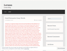 Tablet Screenshot of lerano.wordpress.com