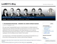 Tablet Screenshot of leomd111.wordpress.com