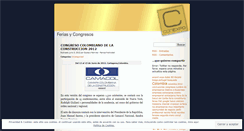 Desktop Screenshot of feriasycongresosconexpo.wordpress.com