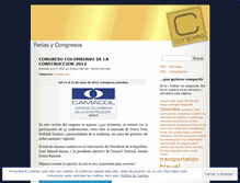 Tablet Screenshot of feriasycongresosconexpo.wordpress.com