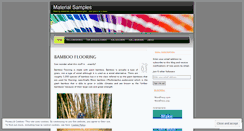 Desktop Screenshot of materialsamples.wordpress.com