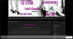 Desktop Screenshot of mistressuzisuicide.wordpress.com