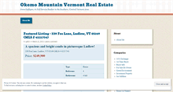 Desktop Screenshot of okemomountainvermont.wordpress.com