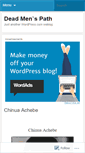 Mobile Screenshot of deadmenspath.wordpress.com