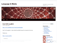 Tablet Screenshot of languamedia2011.wordpress.com