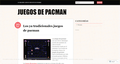 Desktop Screenshot of juegosdepacman.wordpress.com
