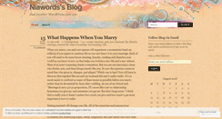 Desktop Screenshot of niawords.wordpress.com
