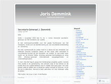 Tablet Screenshot of jorisdemmink.wordpress.com