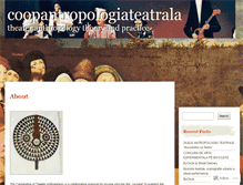 Tablet Screenshot of coopantropologieteatrala.wordpress.com