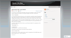 Desktop Screenshot of charliesflexblog.wordpress.com