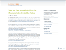 Tablet Screenshot of 3goodeggs.wordpress.com