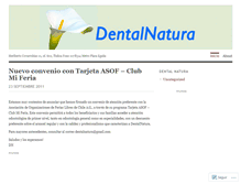 Tablet Screenshot of dentalnatura.wordpress.com