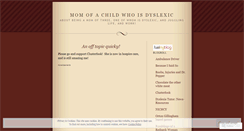 Desktop Screenshot of momofdyslexic.wordpress.com
