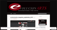 Desktop Screenshot of evolucionarts.wordpress.com