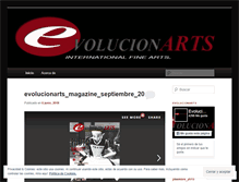 Tablet Screenshot of evolucionarts.wordpress.com