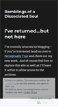 Mobile Screenshot of dissociatedsoul.wordpress.com