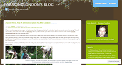 Desktop Screenshot of foraginglondon.wordpress.com