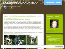 Tablet Screenshot of foraginglondon.wordpress.com