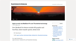 Desktop Screenshot of businessreviewusa.wordpress.com