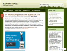 Tablet Screenshot of cleverrecruit.wordpress.com