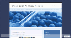 Desktop Screenshot of cheapquickandeasyrecipes.wordpress.com