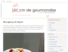 Tablet Screenshot of 151cmdegourmandise.wordpress.com