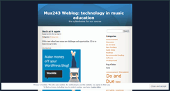 Desktop Screenshot of mus243.wordpress.com