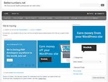 Tablet Screenshot of betternumbers.wordpress.com