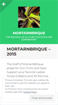 Mobile Screenshot of mortarnbrique.wordpress.com