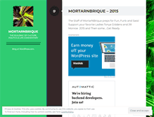 Tablet Screenshot of mortarnbrique.wordpress.com