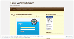 Desktop Screenshot of gatotwibowo.wordpress.com
