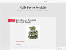 Tablet Screenshot of hollypayneportfolio.wordpress.com