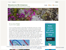 Tablet Screenshot of milspousemutterings.wordpress.com