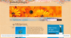 Desktop Screenshot of guidedbythelight.wordpress.com